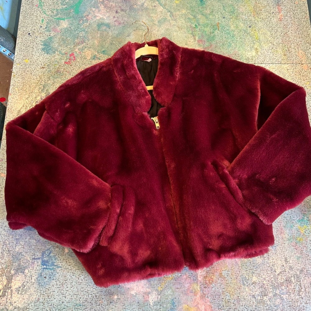Plush Faux Fur FP Bomber